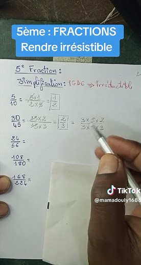 Simplification des Fractions : Guide pour les 5ème
