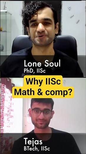 Why choose IISc math & Computing? #iiscbangalore #careergoals #iit #jee #computerscience #research