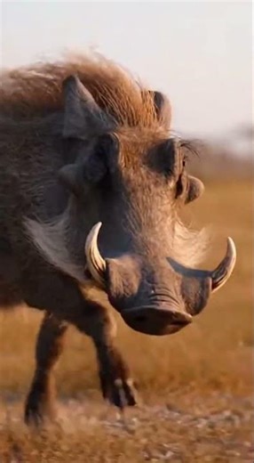“Savage Encounter: When a Lion Hunts the Wild Pigs”