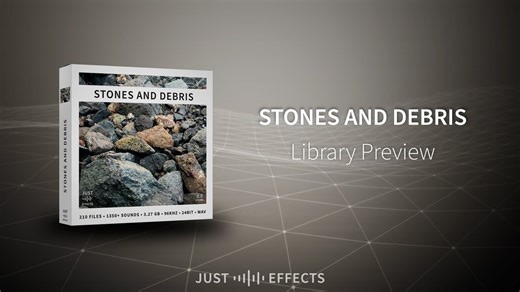 音效：石头滚动墙壁倒塌滑坡音效素材 Just Sound Effects - Stones and Debris WAV（11790）