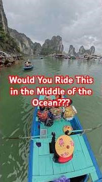 Bamboo Boat Ride in Ha Long Bay 🇻🇳
