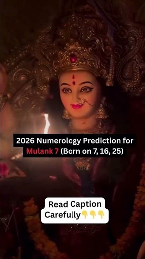 🔮 2026 NUMEROLOGY PREDICTION FOR MULANK 7 🔮
