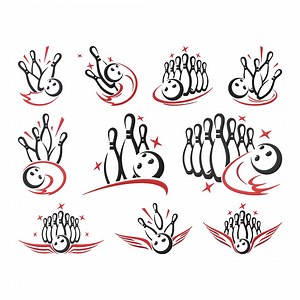 Bowling Pin Sport Embroidery Design, Sport Bowling Pin Machine Embroidery File, 10 Design, 9 Size, Instant Download - Etsy