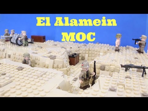 LEGO WW2 El Alamein Battle DAK defenses MOC