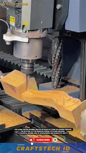 Advanced Wood Engraving Machine for Crafting Decorative Designs in Workshops #industrialmachines