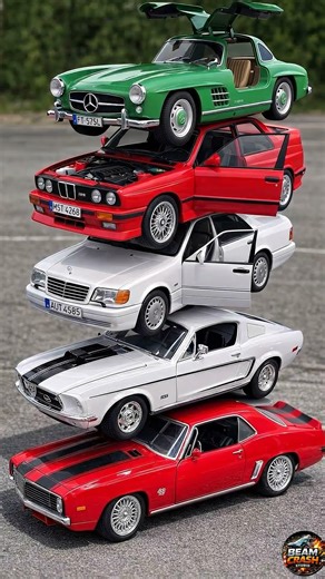 A collection of colorful die-cast supercars stacked together. #car #diecastcars #youtubeshorts