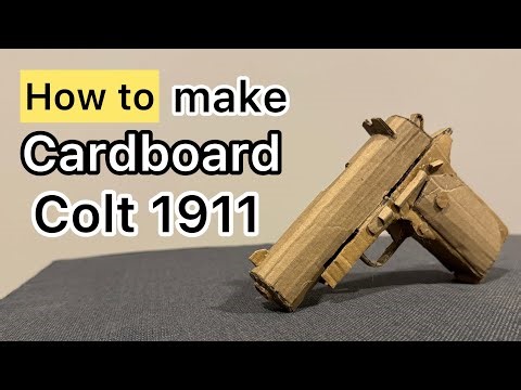 How to make Colt 1911 with cardboard