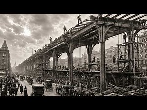 How Workers Built New York’s First Elevated Railway Without Stopping the City Below