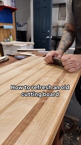 Restoring the very first cutting board I ever made!#woodworking #cuttingboard #butcherblock | The Wood Whisperer