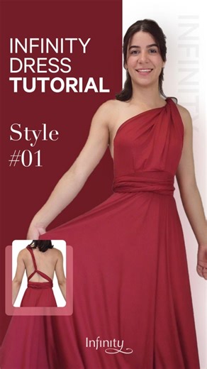 InfinityDress on Instagram: "💃 One dress. Endless styles. Today’s tutorial: One Shoulder Backless✨ Perfect for \[special occasion / casual chic vibe]. 🎥 Super easy steps – watch till the end to see the full look! 👉 Save for your next outfit inspo 👉 Tag your BFF who needs to try this 👉 Comment below: would you wear this style? Don’t wait – your transformation starts now!👉 https://www.infinitydress.com With code INFIINS5🤫 get discount #72stylesinfinitydress #72styles #infinitydress #convert