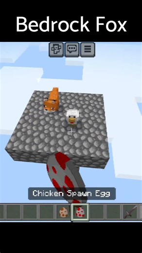 Java Fox VS Bedrock Fox #minecraft #minecraftshorts #demonslayer #onepiece #amv