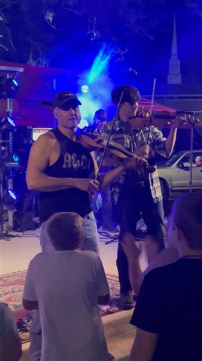 Father Son Fiddle Battle! Who wins this one? Cast your vote below! #fiddle #fiddleheads #fiddletunes #fiddlers #fiddlebattle #higbee #higbeestyle #chrishigbeeband #chrishigbeelive #chrishigbeerocks #chrishigbeemusic | Chris Higbee