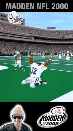 Madden NFL 2000 Colts RB Edgerrin James rips a 60-yard pass TD from Peyton Manning. #madden #colts