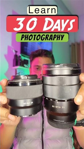 Learn Photography in 30 Days — Episode 15 Lens Selection Guide in hindi #shorts #camera