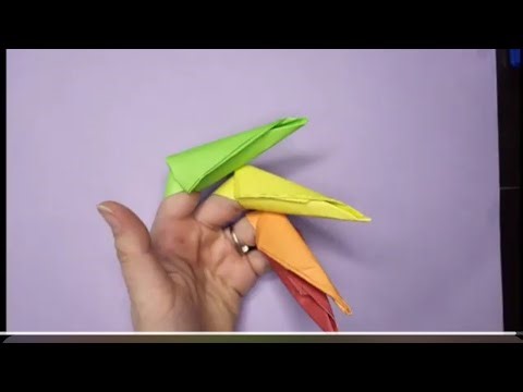 Easy paper claws origami tutorial