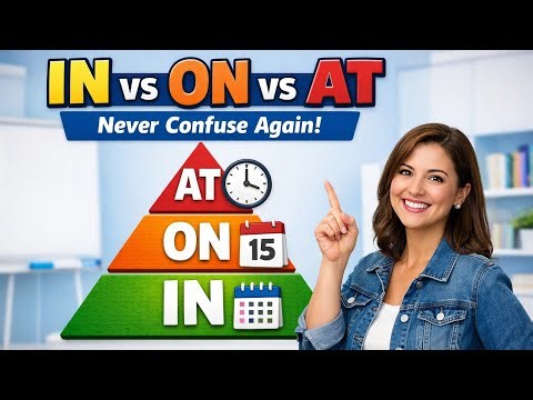 Master IN, ON, AT in 10 Minutes! 🔺 The Pyramid Trick