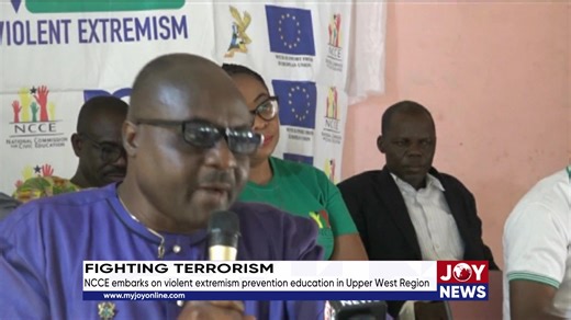 Fighting terrorism: NCCE embarks on violent extremism prevention education in Upper West Region. Watch more of our intriguing content and shows here: https://www.youtube.com/c/myjoyonline | JoyNews