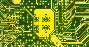 Computer motherboard. Details of mainboard back. Cinema 4K 60fps zoom-in video