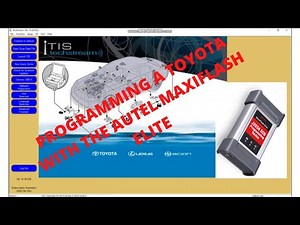 Programming a toyota with the autel maxiflash elite