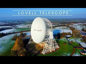 Lovell Telescope Jodrell Bank England 4k drone footage