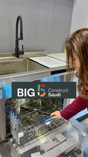 Engy ElGayar on Instagram: "A smart, modern kitchen sink solution I found at Big 5 Construct Saudi in Riyadh (Jan 18–21). Practical and space-saving. It’s designed by a company in China that currently has no agent in the Middle East. Sharing new discoveries with you in the world of décor and finishing"
