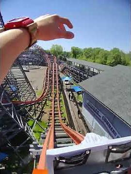 Wicked Cyclone - Front Row POV - Six Flags New England