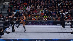 This match has descended into chaos as Ruby Soho and Angelo Parker embrace. Watch #AEWDynamite LIVE on TBS! | All Elite Wrestling