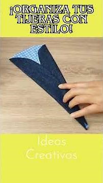 Cómo hacer un estuche de tela para tijeras #diy #manualidades #hechoamano