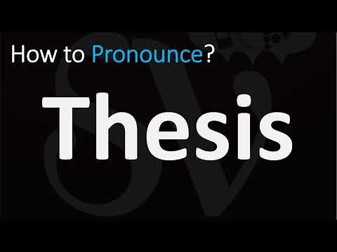 How to Pronounce Thesis? (CORRECTLY)