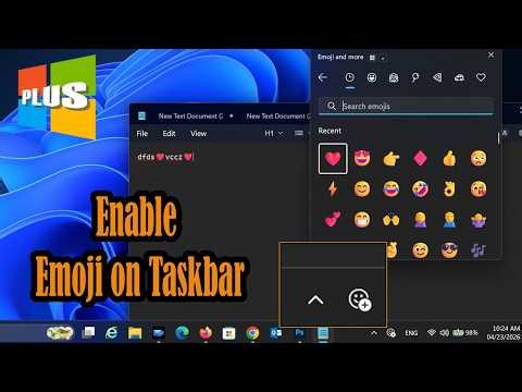 Windows 11 Emoji Icon on Taskbar – Turn ON in Seconds!