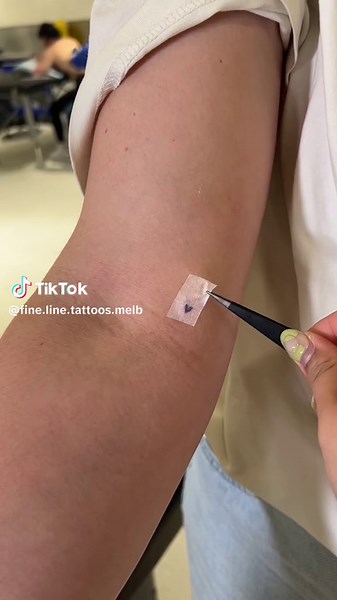 Matching Mini Heart Tattoos for Best Friends