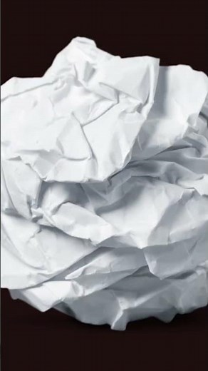 Crumpling Paper & Tossing into Trash Can 🎯 | Realistic Office Sound Effect #Shorts