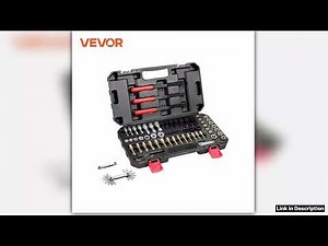 VEVOR Thread Chaser Set UNC UNF Metric Thread Restorer Tool Rethreading Tool Kit Heat Treated Steel
