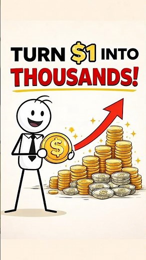 Power of Compound Interest | Turn $1 Into Thousands 💰 #shorts
