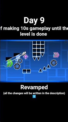 Day 9 of making a #sololevel in #gd #geometrydash #vortrox #zoink #evw #wpopoff #doggie #demonlevel