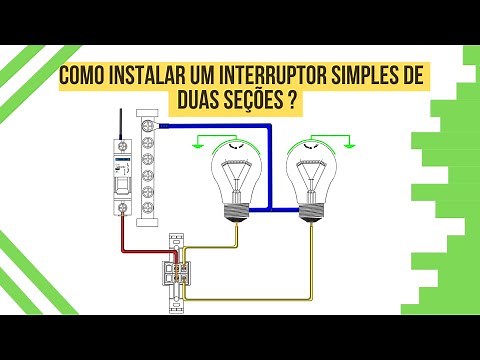Como instalar um interruptor simples de duas seções e elaborar o diagrama unifilar ?