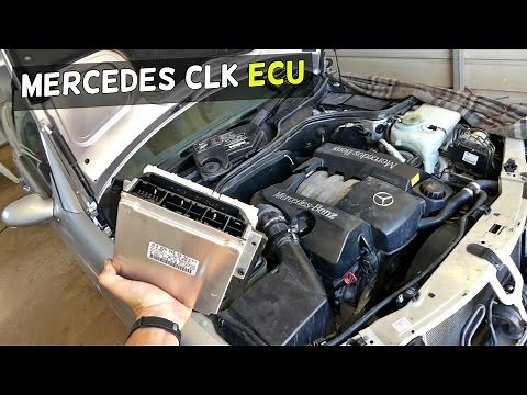 MERCEDES W208 ECU LOCATION REMOVAL REPLACEMENT CLK CLK200 CLK230 CLK 320 CLK430