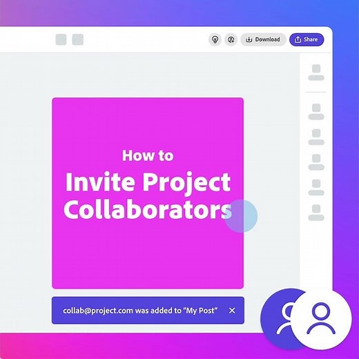 Work Together on the Same Project and Invite Team Collaborators | Adobe Express