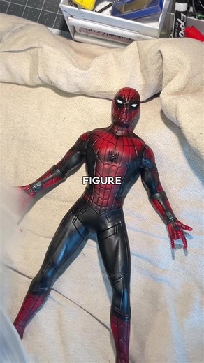 Repainting a Spider-Man Figure for Fans