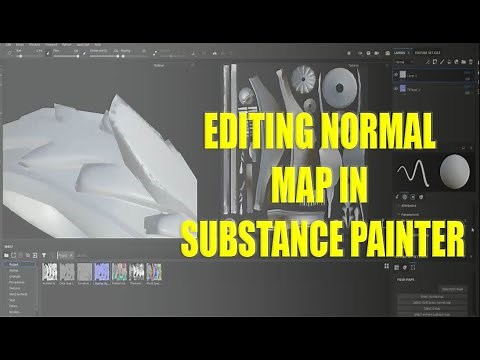 editing normal map inside substance painter