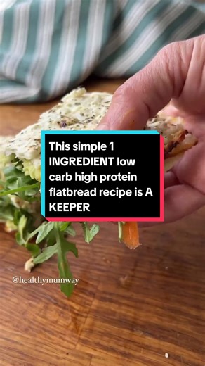 Low Carb High Protein Flatbread Recipe with Cottage Cheese