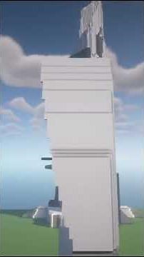 Adding Skyscrapers to My Futuristic Minecraft City #2 #minecraft #cyberpunk #city #contruction