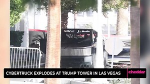 A Tesla Cybertruck exploded at the entrance of the Trump International Hotel in Las Vegas on New Years day. | cheddar news