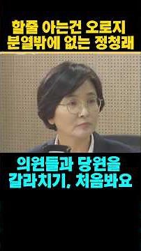 Lim Mi-ae: "I've never seen such divisiveness between party members and lawmakers before."