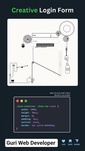 login page design #coding #javascript #html #css #programming #python #webdesign #shorts #viralvideo
