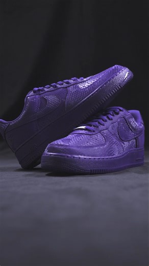 12K views · 401 reactions | Kobe Bryant x Nike Air Force 1 Low 'Court Purple' The Mamba spirit, on court and on streets. The Kobe Air Force 1 Low “Court Purple” honours a legend with an all‑purple snakeskin texture, embroidered “8” and “24” heel detailing, and “Mamba Forever” lace dubraes. A low‑profile icon, elevated by Kobe’s legacy. Available now, in-store & online for R2399 in sizes UK5.5 - UK12 | Shelflife | Facebook