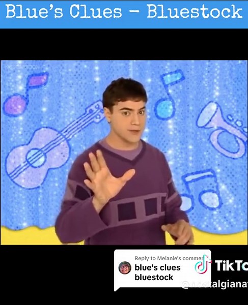 Replying to @Melanie Absolutely jammimg #nostalgia #bluesclues #bluescluessteve #bluescluesjoe #bluescluesjosh #woodstock #bluestock #music #nickelodeon #nickjr