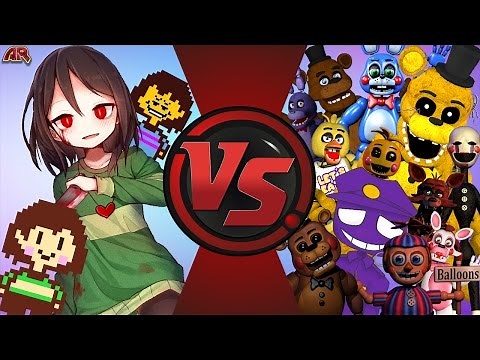CHARA vs FIVE NIGHTS AT FREDDY'S! (Undertale vs FNAF 2) FINAL FACE-OFF! Cartoon Fight Club 139