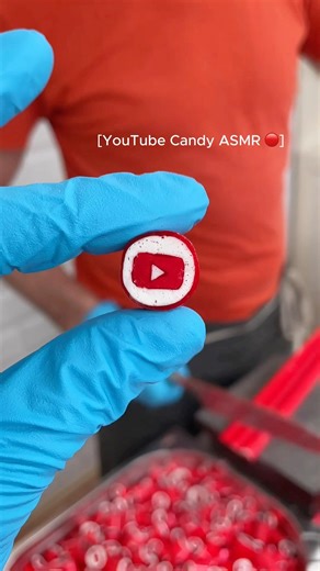 Satisfying YouTube Logo Candy 🔴 #asmr #funnyvideos #candy