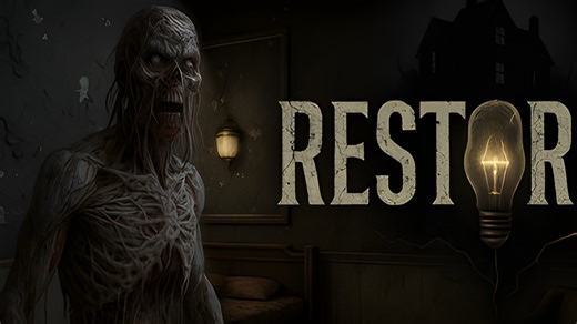 一座老旧废弃的宅邸，破败不堪的墙壁，有故障的线路，令人不安的氛围，一个可怕的鬼魂《修复师 RESTORER》全流程通关实况解说！